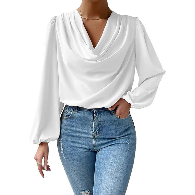 LEORA CASUAL PLEATED BLOUSE