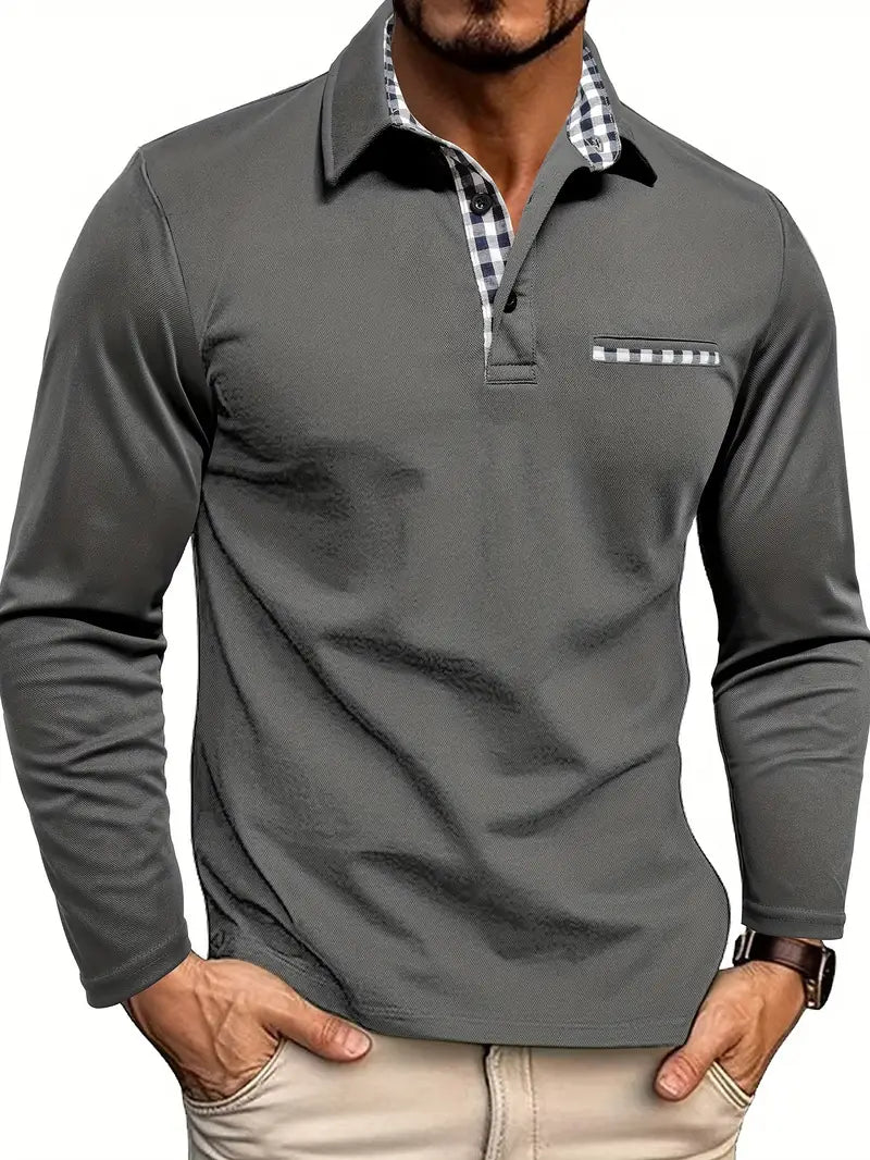 Wiktor – Polo Shirt with Long Sleeve 