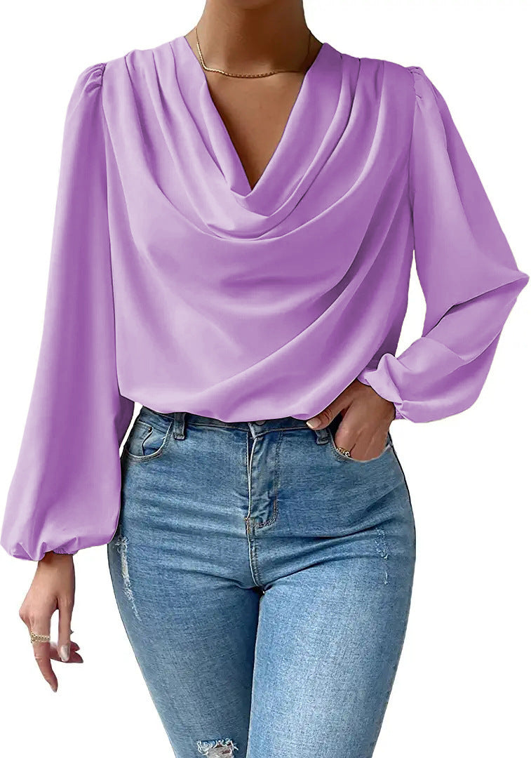 LEORA CASUAL PLEATED BLOUSE