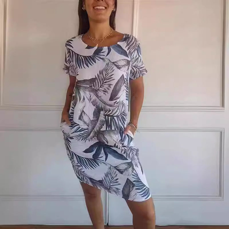 MAËLIA - CASUAL COTTON MIDI DRESS