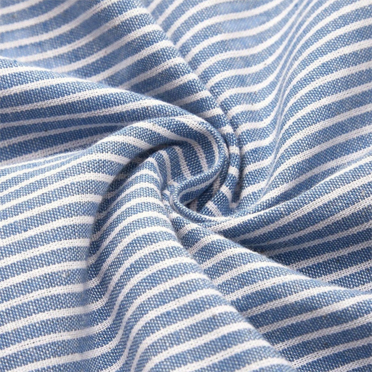 MIRONE – Striped midi dress in cotton 