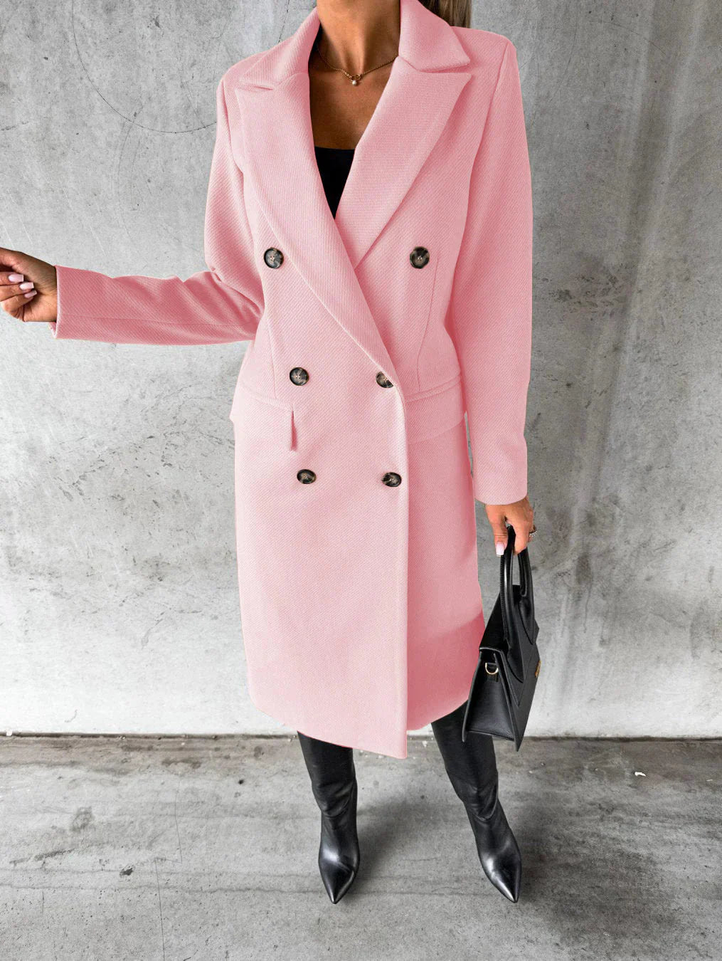 Wajda™ | Elegant wool winter coat with stylish details 