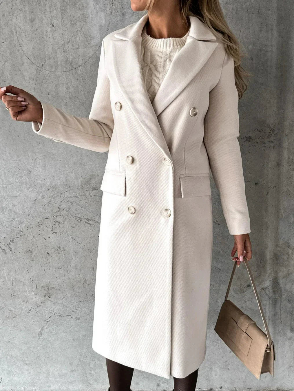 Wajda™ | Elegant wool winter coat with stylish details 