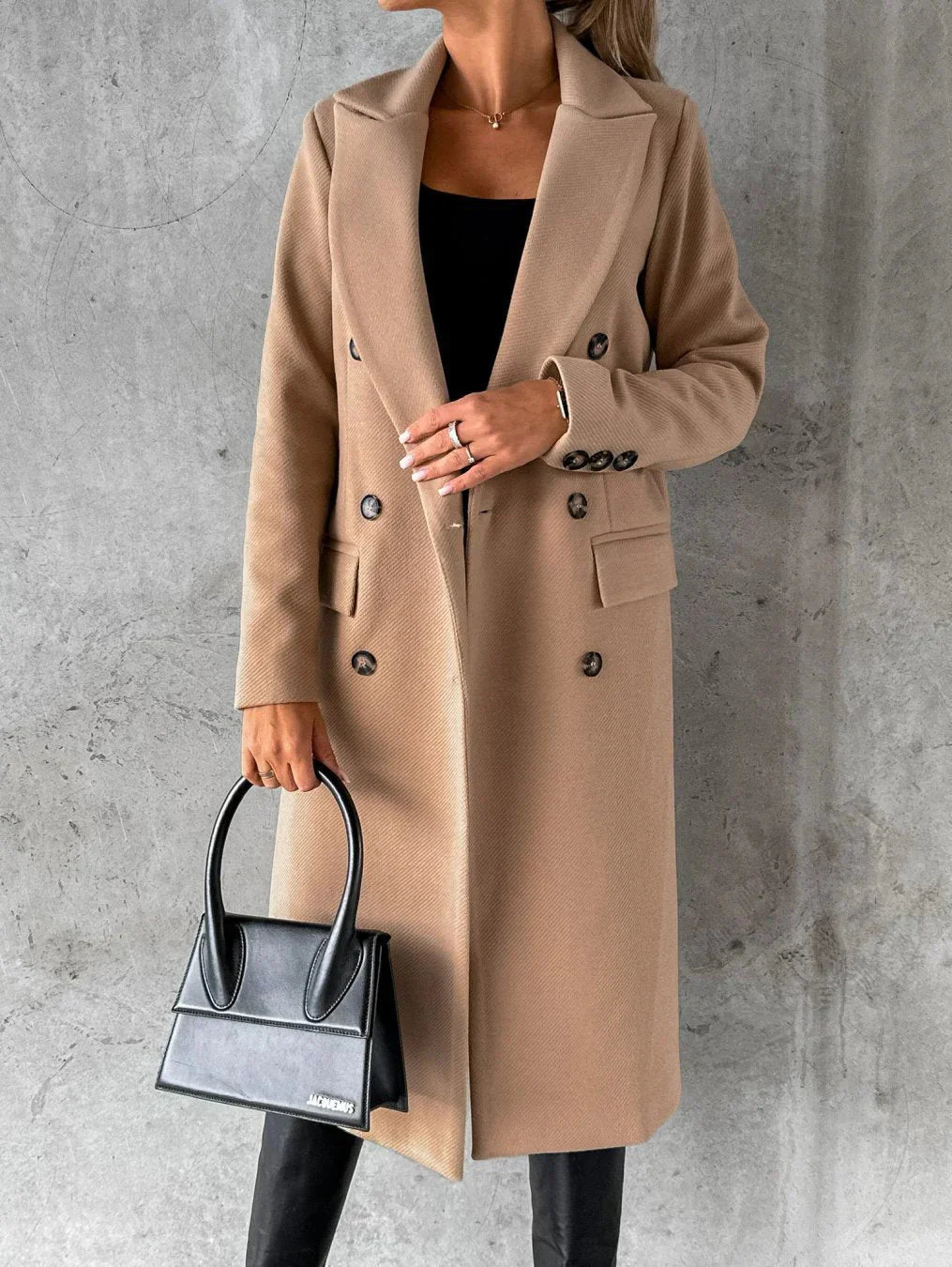 Wajda™ | Elegant wool winter coat with stylish details 
