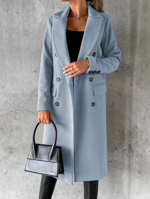 Wajda™ | Elegant wool winter coat with stylish details 