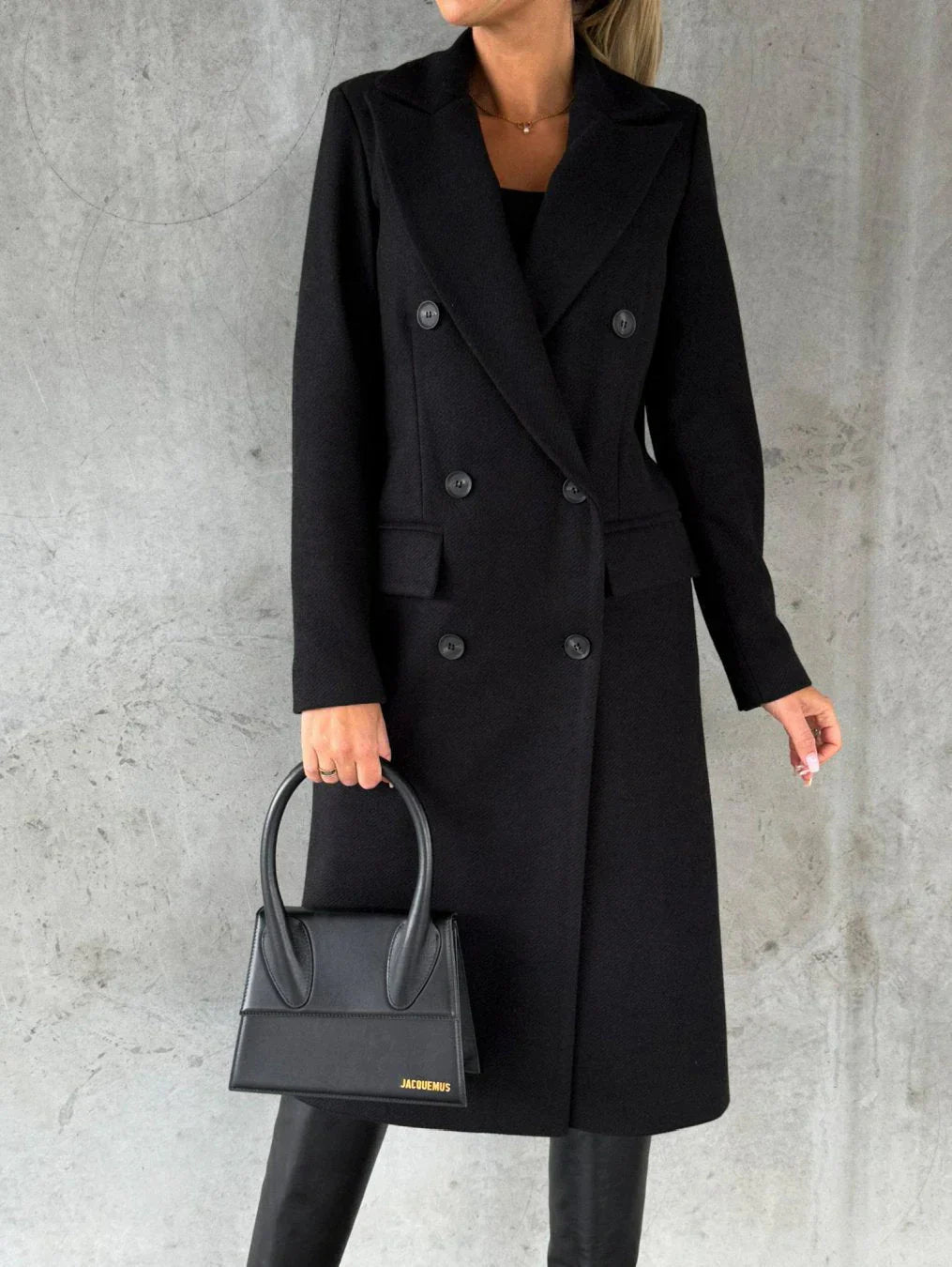 Wajda™ | Elegant wool winter coat with stylish details 