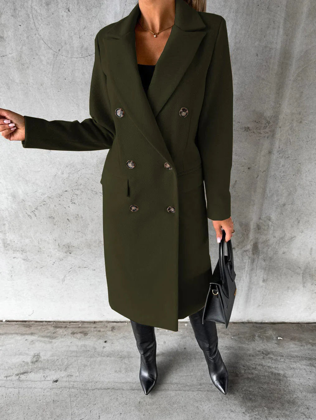 Wajda™ | Elegant wool winter coat with stylish details 