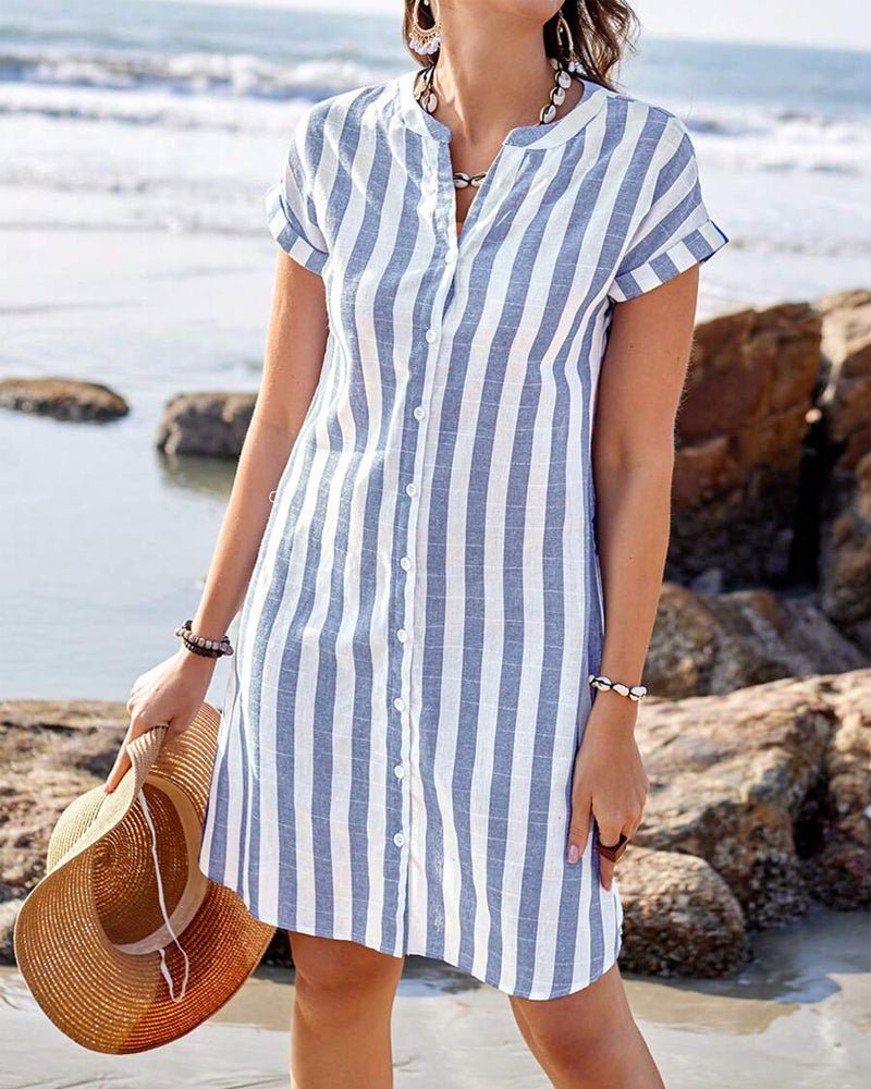 Elegant Striped Dress 