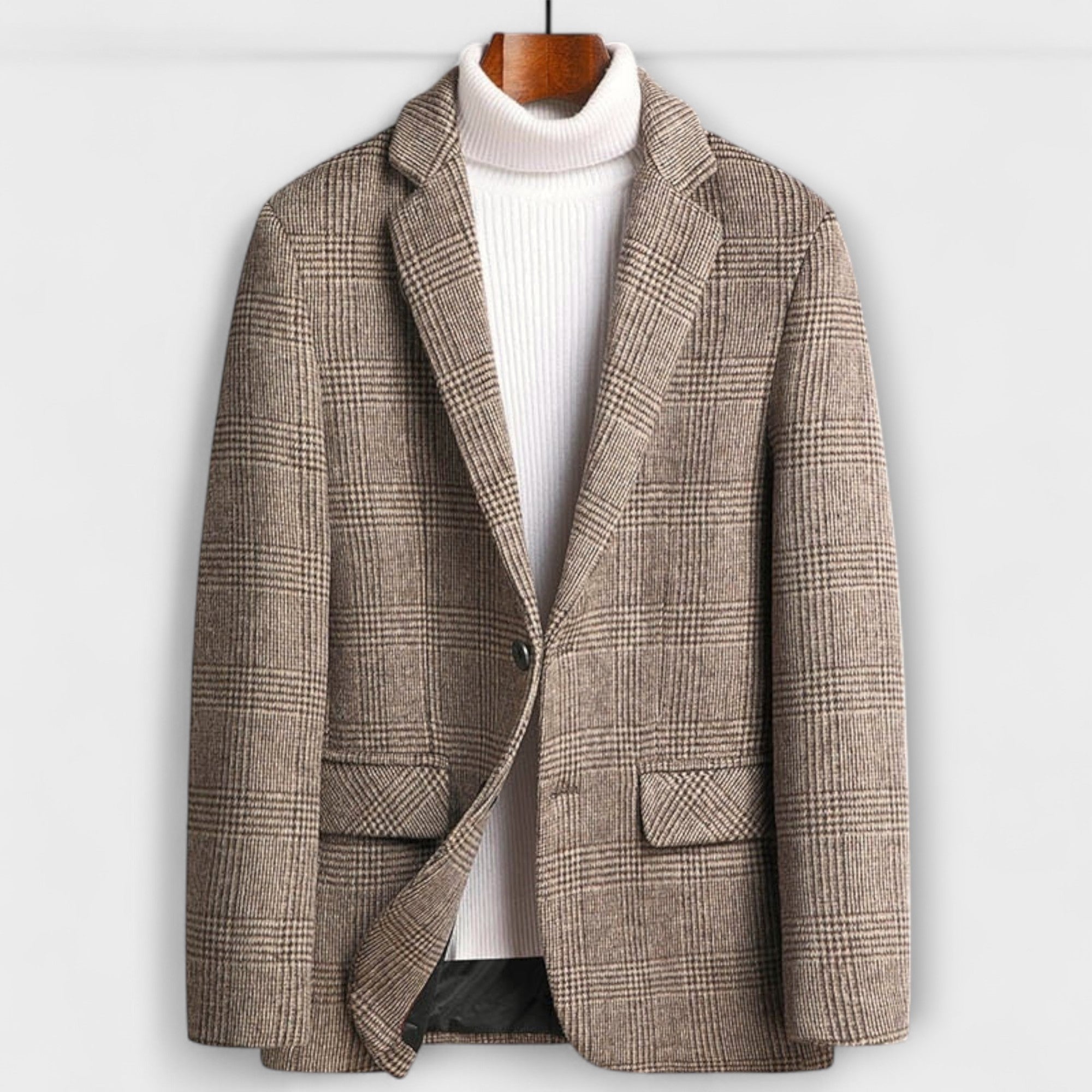 Asher | CLassic Checked Wool Blazer