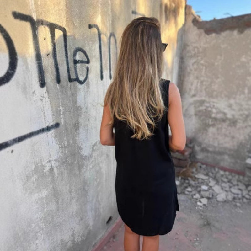 JIASE – ELEGANT COTTON-LINEN DRESS