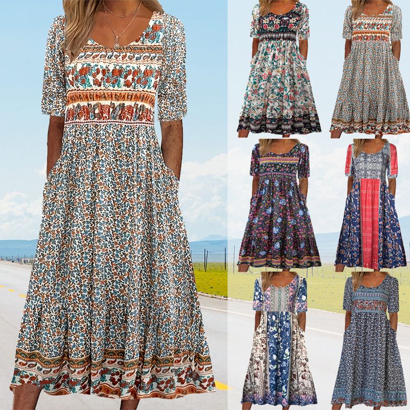 Soléane - Elegant Bohemian Dress