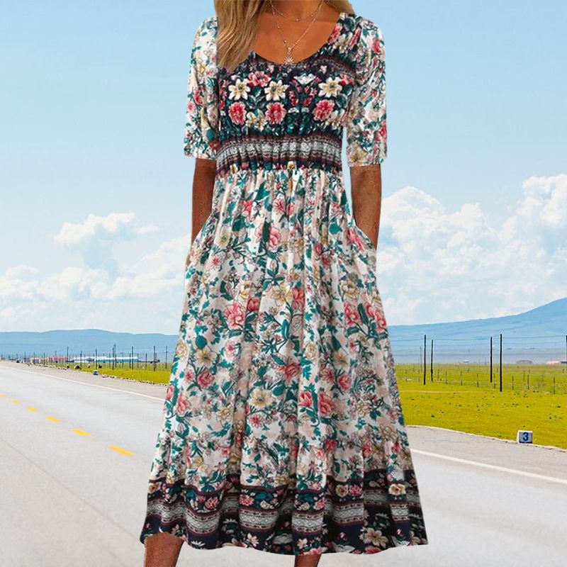 Soléane - Elegant Bohemian Dress