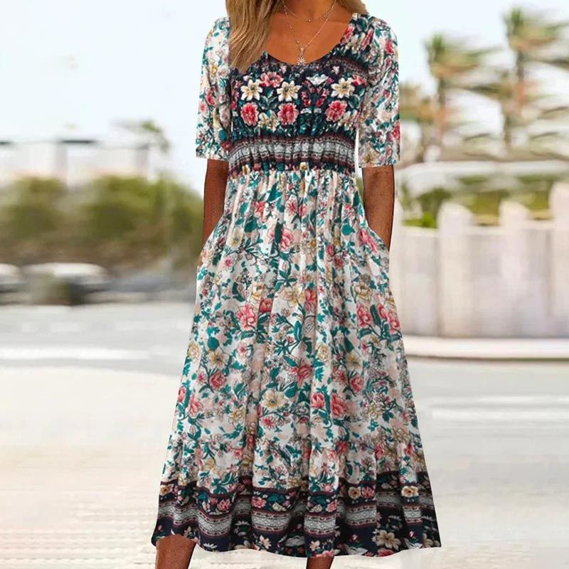 Soléane - Elegant Bohemian Dress