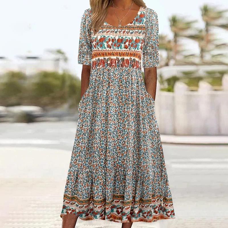 Soléane - Elegant Bohemian Dress