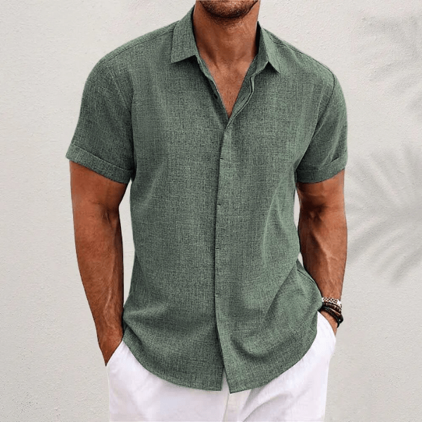 VINCE - CASUAL LINEN BLEND SHIRT