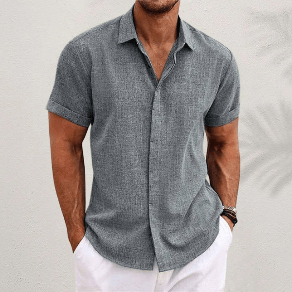 VINCE - CASUAL LINEN BLEND SHIRT