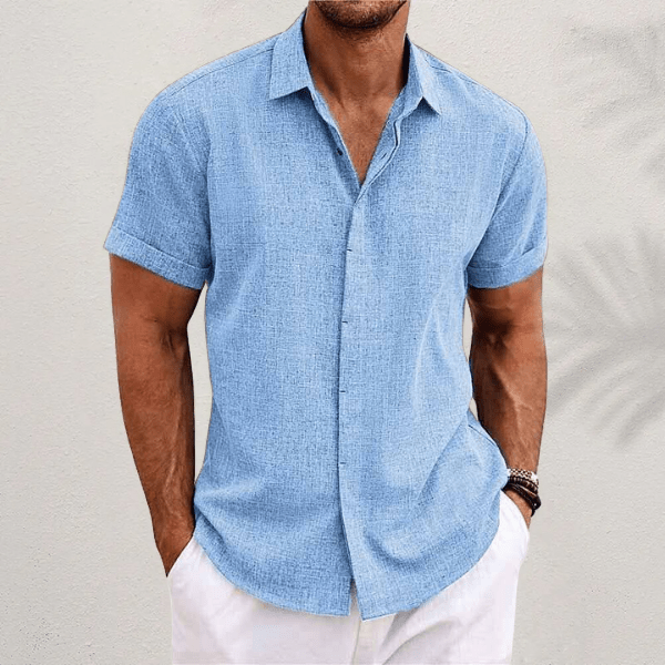 VINCE - CASUAL LINEN BLEND SHIRT